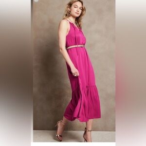 Banana Republic Pink Halter Maxi Dress for Weddings